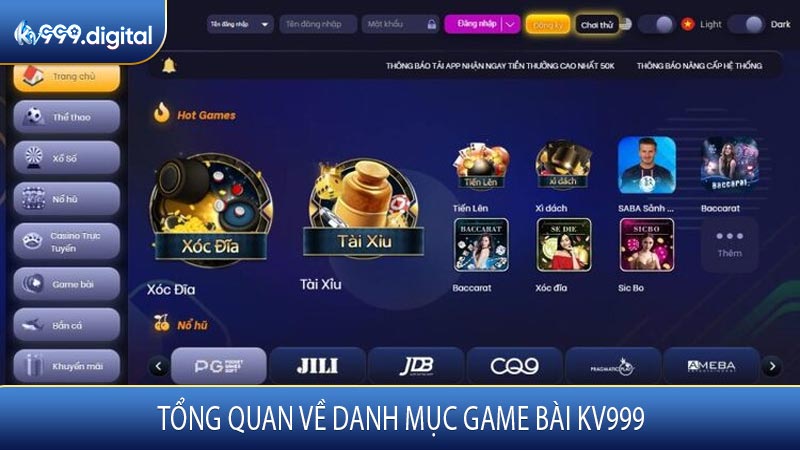 Tổng Quan Về Danh Mục Game Bài KV999